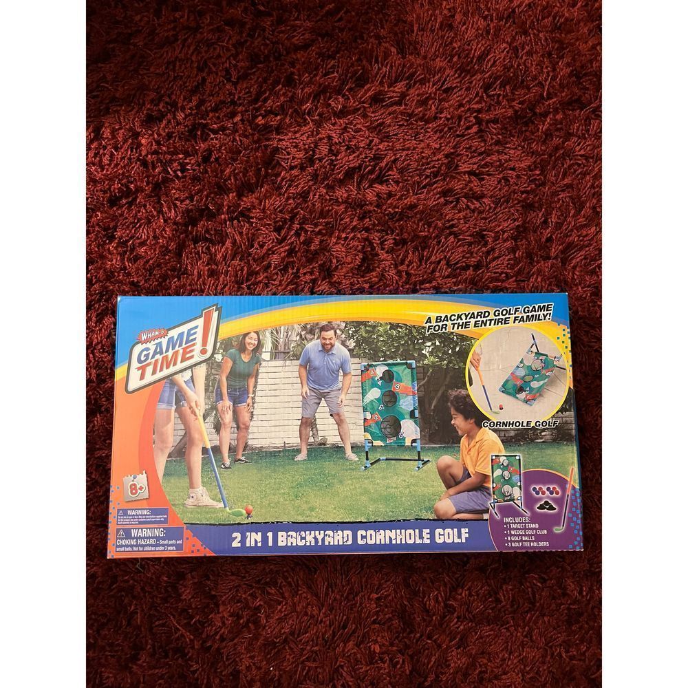 2 in 1 Backyard Cornhole Golf New